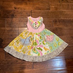 NWOT mustard pie spring summer dress 2t